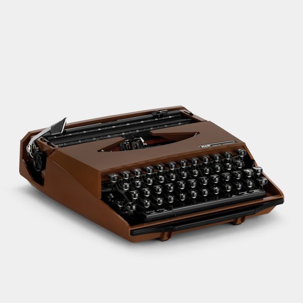 Smith-Corona Super-G Design by Ghia Brown Manual Typewriter and Case Online Sale