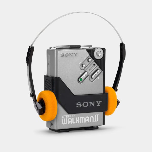 Sony Walkman II WM-2 Silver Portable Cassette Player With Belt Clip Holder For Cheap
