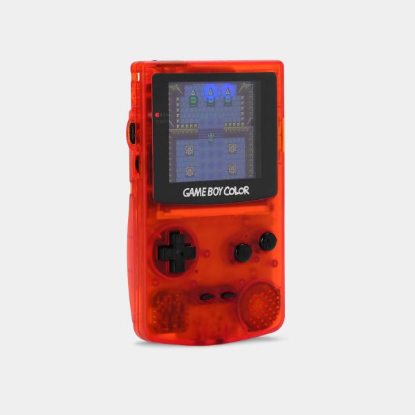Nintendo Game Boy Color Clear Red Game Console With Backlit Screen Discount - Image 5