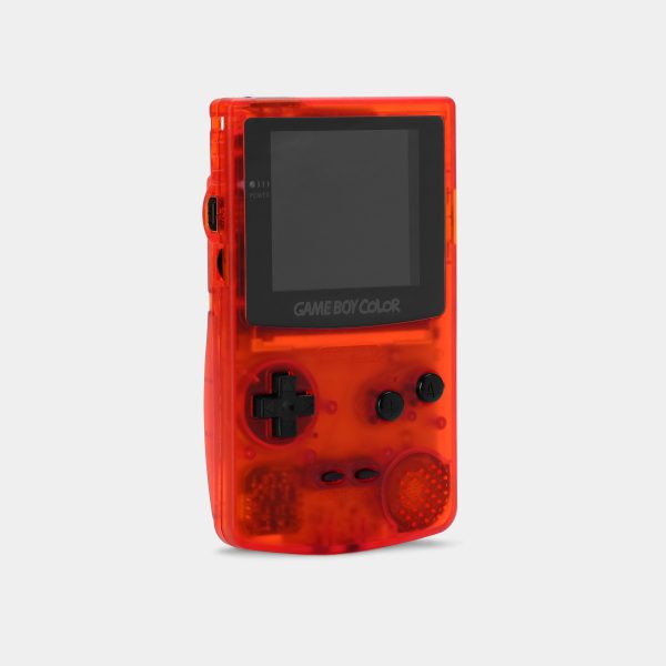Nintendo Game Boy Color Clear Red Game Console With Backlit Screen Discount - Image 2